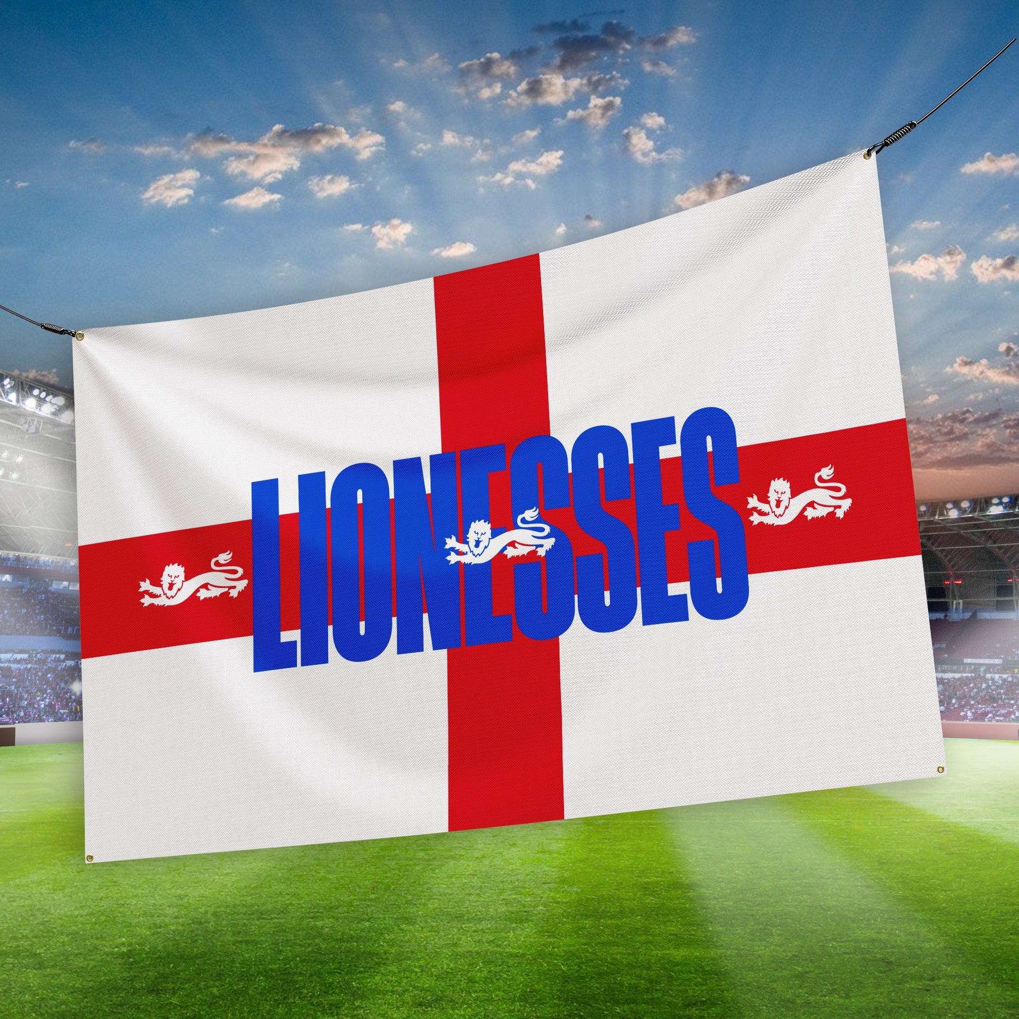 England Lionesses - EURO 2025 - St George's Flag - 3 Sizes!