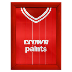 Personalised Liverpool Retro - 1981 Home Shirt - A4 Metal Sign Plaque - Frame Options Available