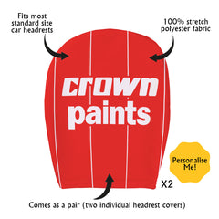 Liverpool 1981 Home - Retro Football Shirt - Pack of 2 - Car Seat Headrest Covers