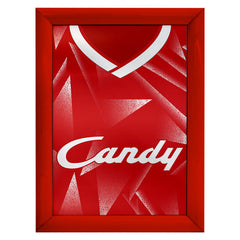 Personalised Liverpool Retro - 1989 Home Shirt - A4 Metal Sign Plaque - Frame Options Available