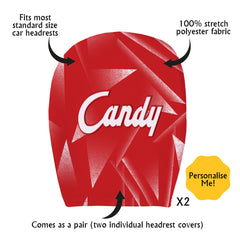 Liverpool 1989 Home - Retro Football Shirt - Pack of 2 - Car Seat Headrest Covers