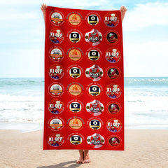 Liverpool - Football Legends - Microfibre Beach Towel - 150cm x 75cm