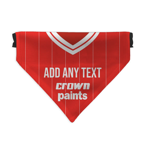 Liverpool 1981 Home Shirt - Personalised Pet Bandana - 4 Sizes