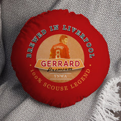 Liverpool Gerrard - Football Legends - Circle Cushion 14inch