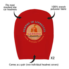 Liverpool Gerrard - Football Legends - Headrest Cover