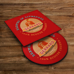 Liverpool Gerrard - Football Coaster - Square Or Circle