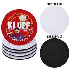 Liverpool Klopp - Football Coaster - Square Or Circle