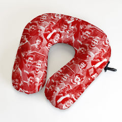 Liverpool Montage - Retro Football Travel Pillow