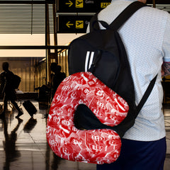 Liverpool Montage - Retro Football Travel Pillow