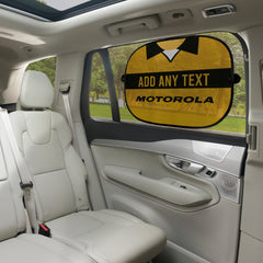 Livingston 2001 Home Shirt - Personalised Retro Football Car Sun Shade - Set of 2