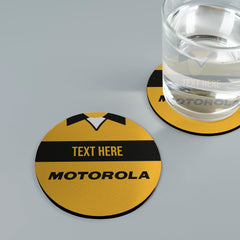 Livingston 2001 Home Shirt - Personalised Drink Coaster - Square Or Circle