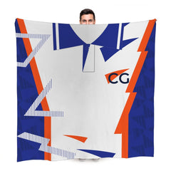 Luton - 1992 Home Shirt - Personalised Retro Fleece Blanket