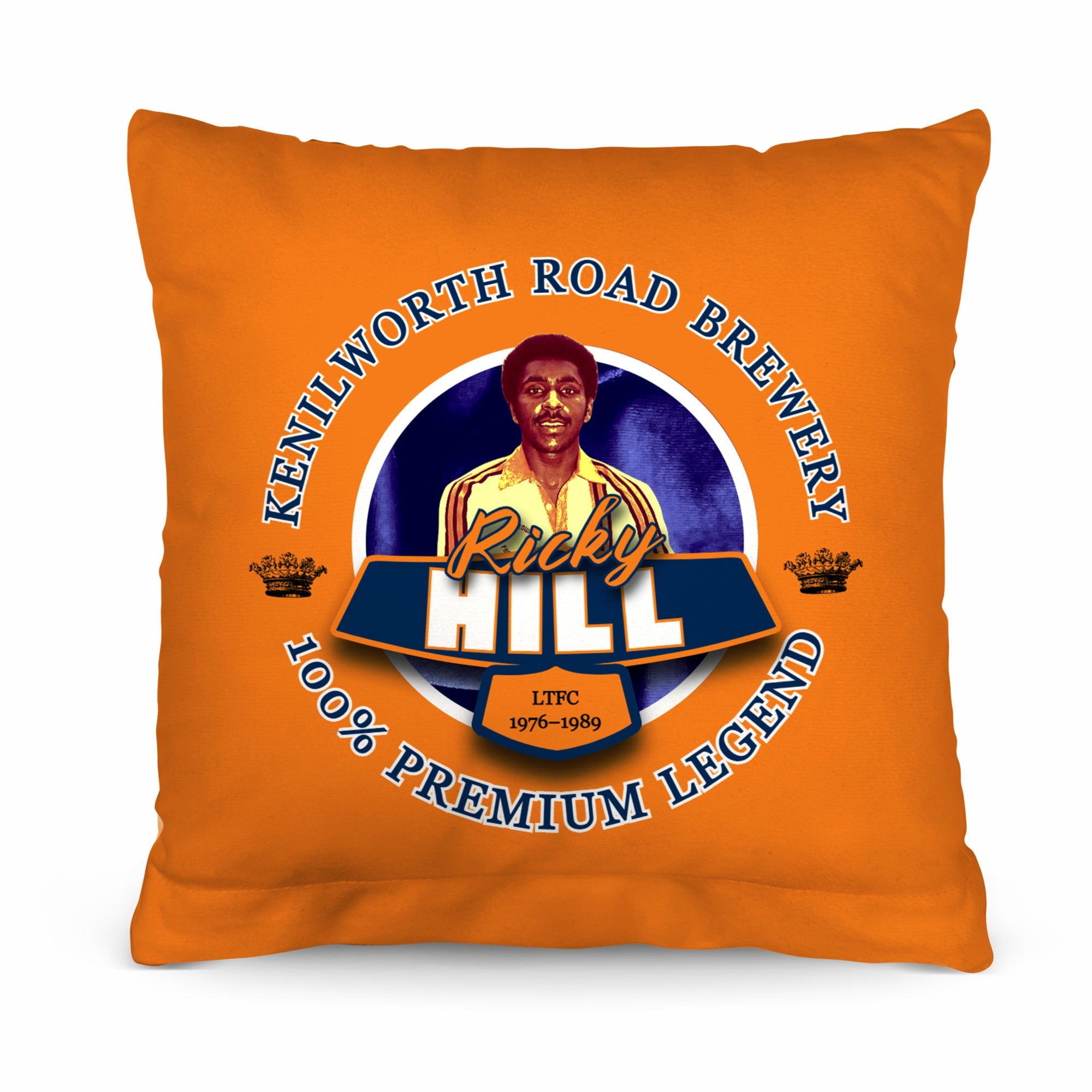Luton Ricky Hill - Football Legends - Cushion 10inch