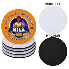 Luton Ricky Hill - Football Coaster - Square Or Circle