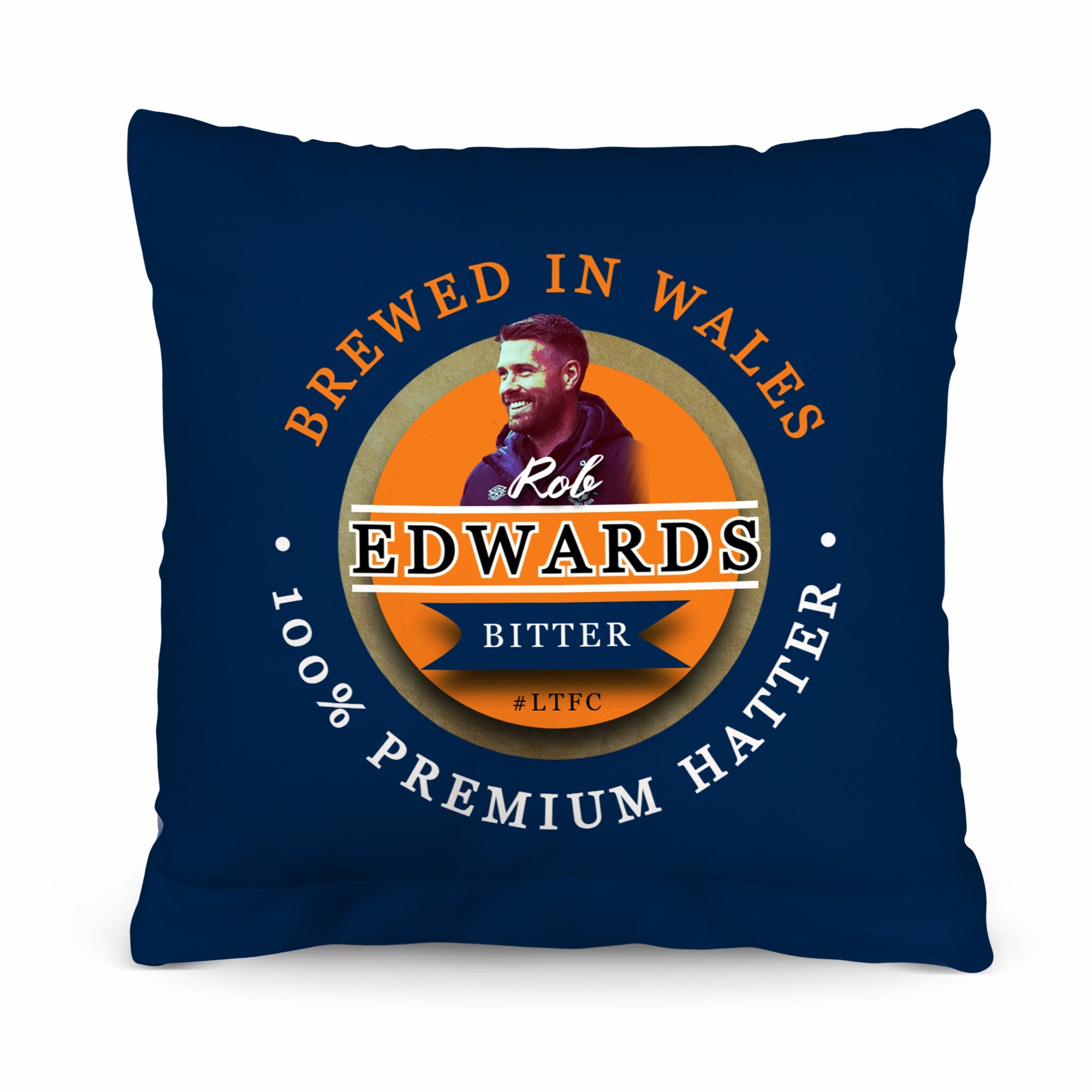 Luton Rob Edwards - Football Legends - Cushion 10inch