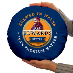 Luton Rob Edwards - Football Legends - Circle Cushion 14inch