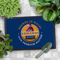 Luton Rob Edwards  - Football Legends - Door Mat -60cm X 40cm