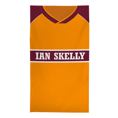 Motherwell 1987 Home Shirt - Personalised Lightweight, Microfibre Retro Beach Towel