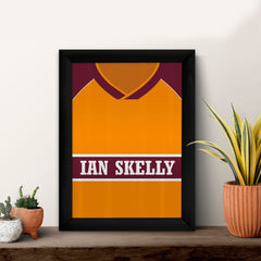 Motherwell 1987 Home Shirt - A4 Personalised Metal Sign Plaque