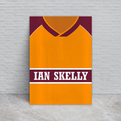Motherwell 1987 Home Shirt - A4 Personalised Metal Sign Plaque
