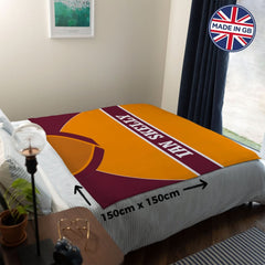 Motherwell 1987 Home - Personalised Retro Fleece Blanket 150cm X 150cm