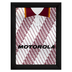 Motherwell 1992 Away Shirt - A4 Personalised Metal Sign Plaque