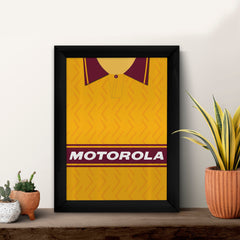 Motherwell 1994 Home Shirt - A4 Personalised Metal Sign Plaque