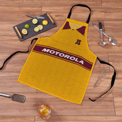 Motherwell 1994 Home Shirt Apron - Personalised Retro Football Novelty Water-Resistant, Lazer Cut (no fraying) Light Weight Adults Apron