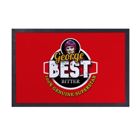 Manchester Red Best  - Football Legends - Door Mat -60cm X 40cm