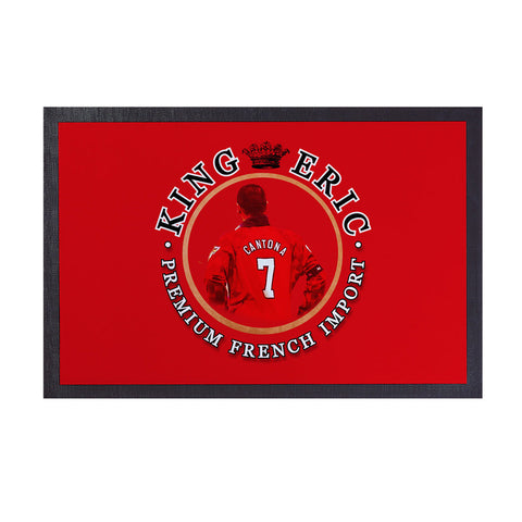 Manchester Red Cantona  - Football Legends - Door Mat -60cm X 40cm