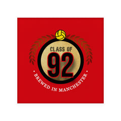 Manchester Red Class of 92 - Football Coaster - Square Or Circle