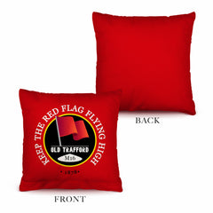 Manchester Red Red Flag - Football Legends - Cushion 10inch