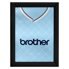 Personalised Man City - 1988 Home Shirt - A4 Metal Sign Plaque