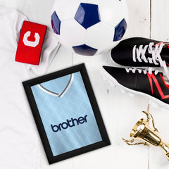 Personalised Man City - 1988 Home Shirt - A4 Metal Sign Plaque