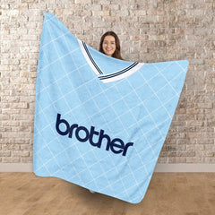Manchester Blue Retro - 1988 Home Shirt - Retro Fleece Blanket