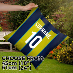 Man City - 1998 Away Shirt - 45cm or 61cm Retro Showerproof Outdoor Cushion