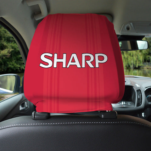 Man United 1999 Home - Retro Football Shirt - Pack of 2 - Car Seat Headrest Covers