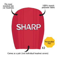 Man United 1999 Home - Retro Football Shirt - Pack of 2 - Car Seat Headrest Covers