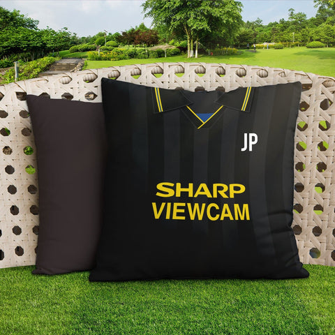 Manchester - 1994 Away Shirt - 45cm or 61cm Retro Showerproof Outdoor Cushion