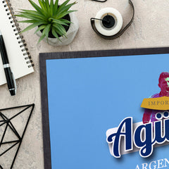 Manchester Blue Aguero  - Football Legends - Door Mat -60cm X 40cm