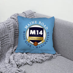Manchester BlueMaine Road - Football Legends - Cushion 10inch