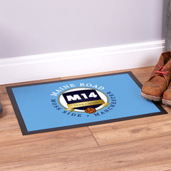 Manchester Blue Maine Road  - Football Legends - Door Mat -60cm X 40cm