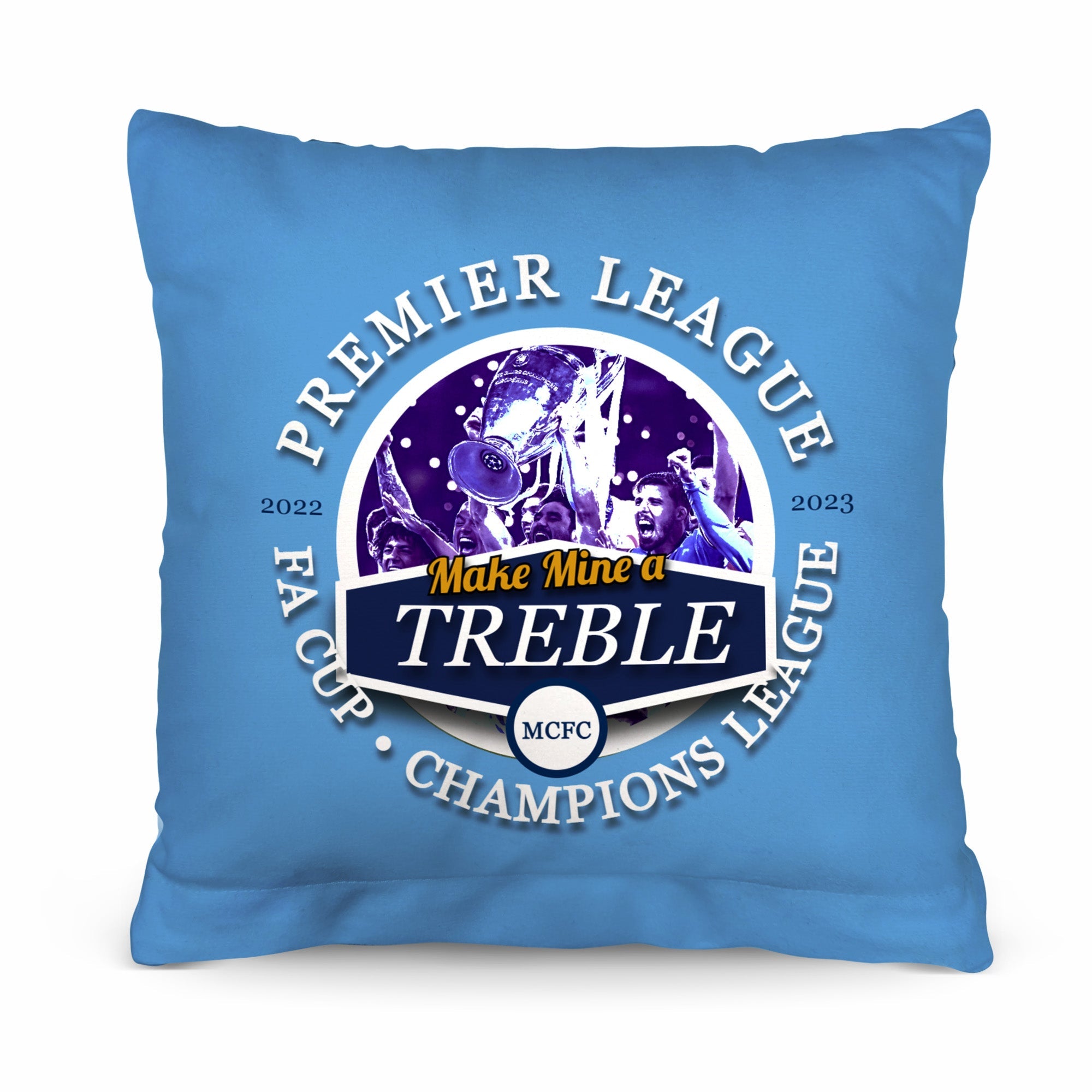Manchester BlueTreble - Football Legends - Cushion 10inch