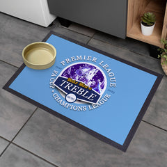 Manchester Blue Treble  - Football Legends - Door Mat -60cm X 40cm