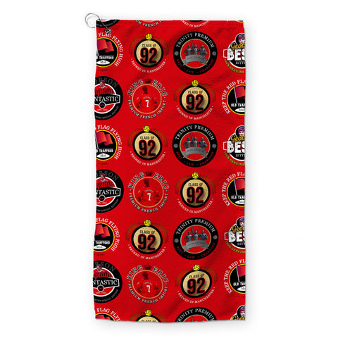 Manchester Red - Football Legends - Retro Lightweight, Microfibre Golf Towel