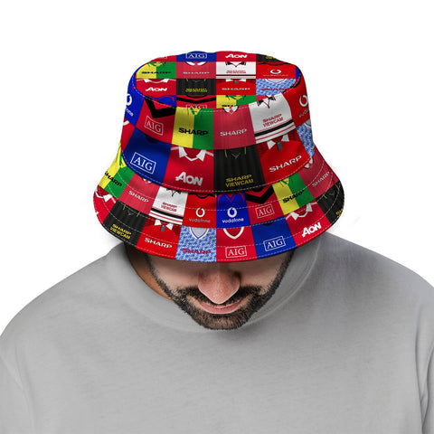 Manchester Red Kit Montage - Bucket Hat