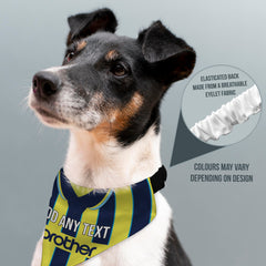 Manchester Blues 1998 Away Retro Shirt - Personalised Pet Bandana - 4 Sizes