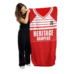 Middlesbrough - 1990 Home Shirt - Personalised Retro Beach Towel - 150cm x 75cm