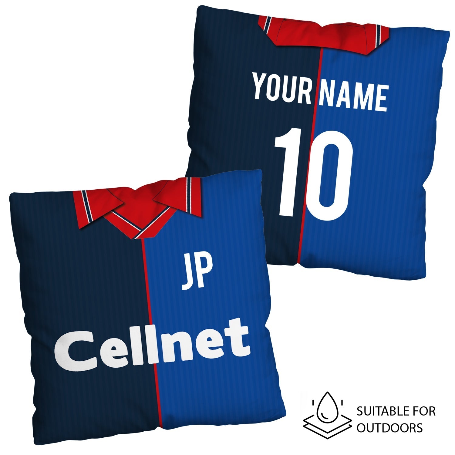 Middlesbrough - 1997 Away Shirt - 45cm or 61cm Retro Showerproof Outdoor Cushion