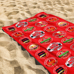 Middlesbrough - Football Legends - Microfibre Beach Towel - 150cm x 75cm